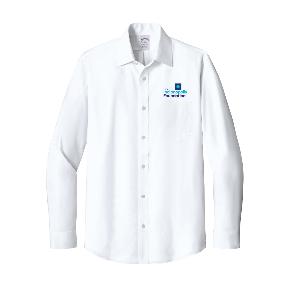 Indianapolis Foundation Brooks Brothers® Wrinkle-Free Stretch Pinpoint Spread Collar Shirt